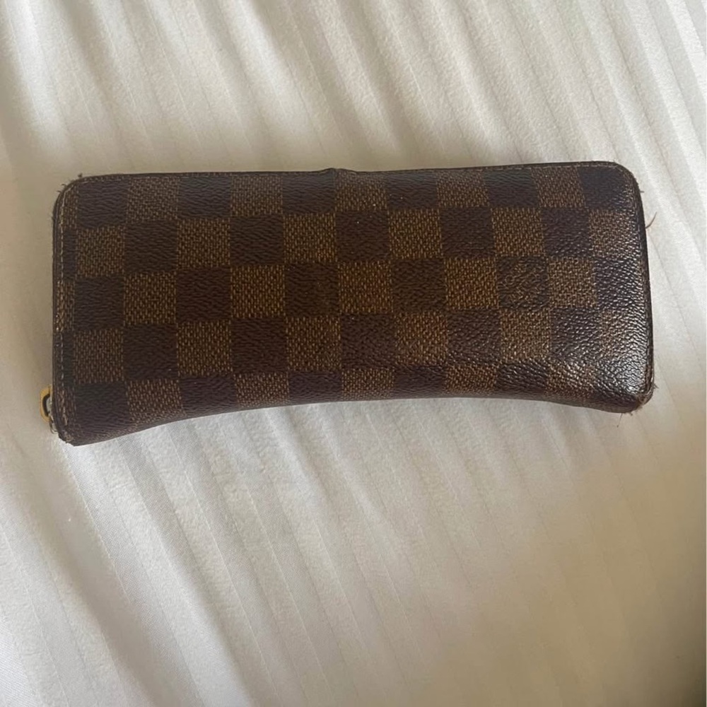 Brown Checkered LV Wallet